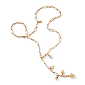 Roségold, Halsschmuck, Tamara Comolli MIKADO Delicate Collier Camel mit Diamant Pavé  N-M-Del51-Cam-p-rg