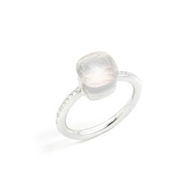 Weißgold, Ringe, Pomellato Ring Nudo Milky Petit PAC2032UW000B0QLT