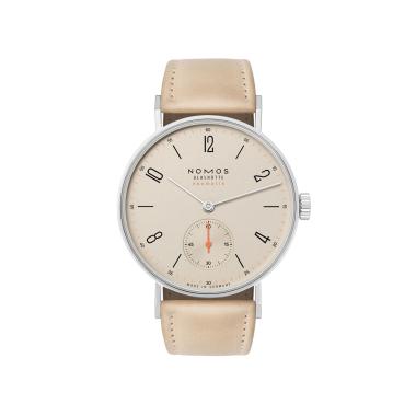 Unisex, Handaufzug, NOMOS Glashütte Tangente Neomatik Champagner