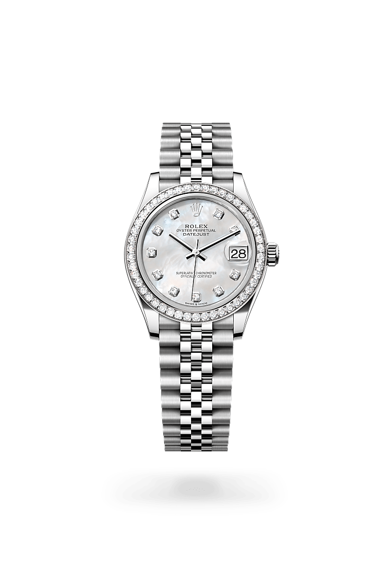 Rolex Datejust 31 M278384RBR-0008 Herrenuhr / Damenuhr - Oyster, 31 mm, Edelstahl Oystersteel und Weißgold mit Diamanten 